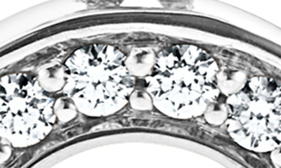 Lagos Sterling Silver Caviar Spark Diamond Triple Circle Drop Earrings In Silver Diamond