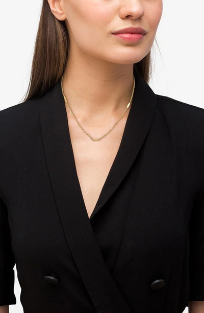 Shop Lagos Caviar Bead Station Necklace In Gold