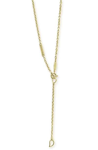 Shop Lagos Caviar Bead Station Necklace In Gold