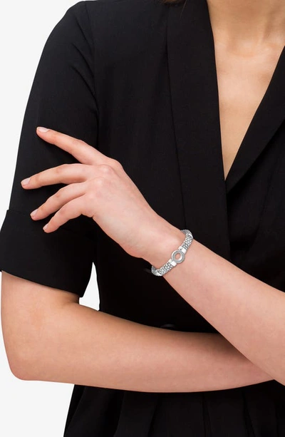 Lagos Caviar Spark Diamond Station Rope Bracelet In Silver Diamond