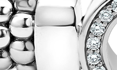 Lagos Caviar Spark Diamond Station Rope Bracelet In Silver Diamond