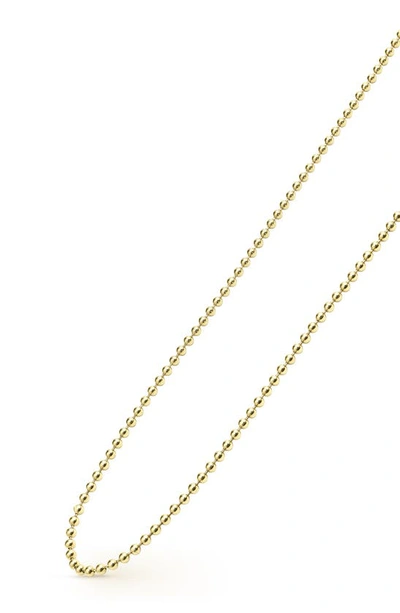 Shop Lagos Signature Caviar Ball Chain Necklace In Gold