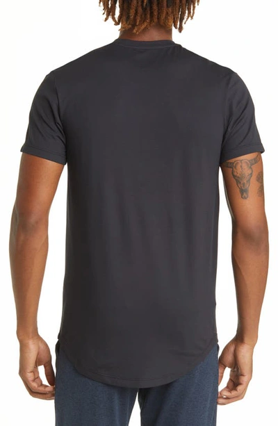 Shop Barbell Apparel Drop Hem T-shirt In Black
