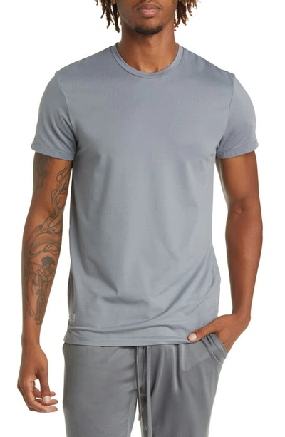 Shop Barbell Apparel Split Hem T-shirt In Slate
