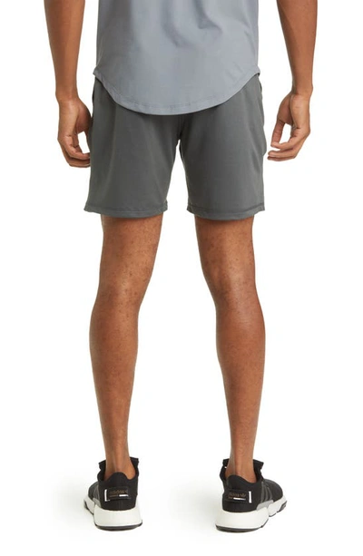 Shop Barbell Apparel Recover Drawstring Shorts In Charcoal