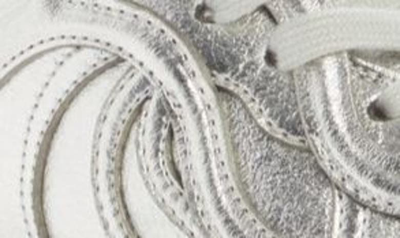 Shop Stella Mccartney S-wave Metallic Sneaker In 8136 - Polar Silver