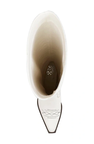 Shop Vince Camuto Nedema Pointed Western Boot In Creamy White