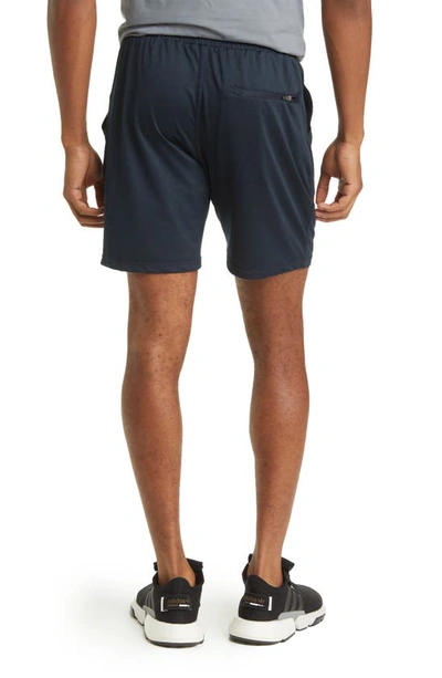 Shop Barbell Apparel Recover Drawstring Shorts In Navy