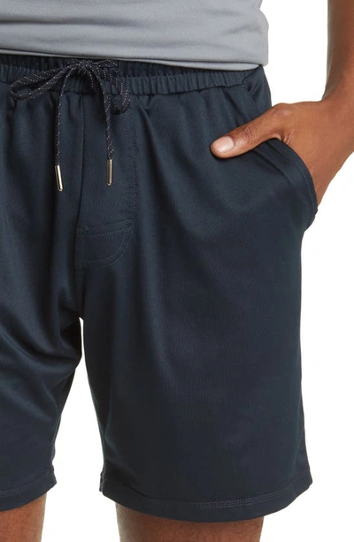 Shop Barbell Apparel Recover Drawstring Shorts In Navy