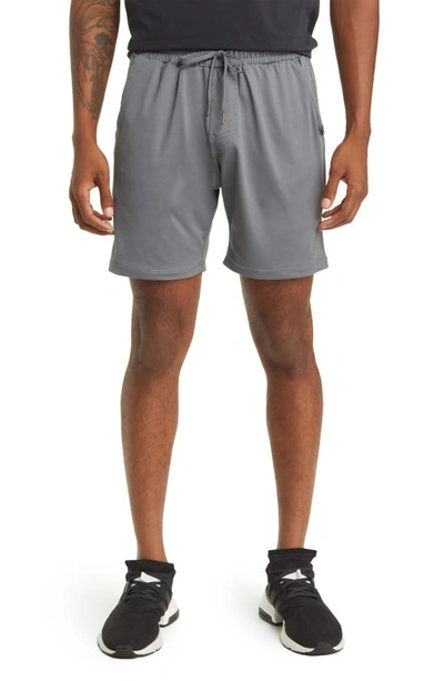 Shop Barbell Apparel Recover Shorts In Slate