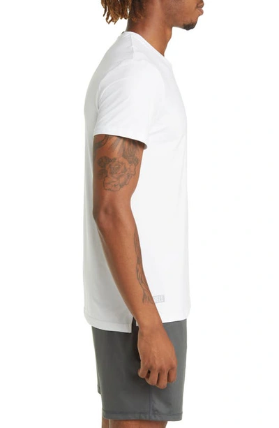 Shop Barbell Apparel Split Hem T-shirt In White