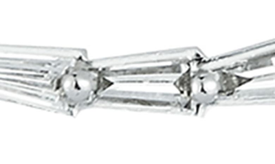 Shop Dana Rebecca Designs Tapered Baguette Curved Diamond Bar Necklace In White Gold
