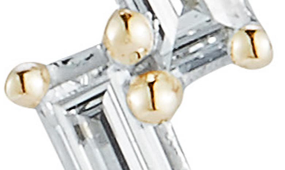 Shop Dana Rebecca Designs Baguette Diamond Stud Earrings In Yellow Gold