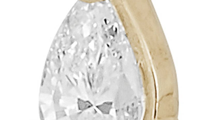 Dana Rebecca Designs Taylor Elaine Pear Teardrop Diamond Hoop Earrings In Yellow Gold