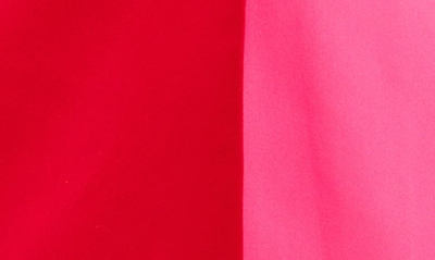 English Factory Colorblock Boyfriend Blazer In Red Fuchsia