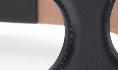 Shop Alaïa Round Leather Belt In Noir