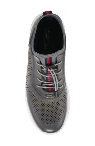 Spring Step Kris Leather Sneaker In Grey
