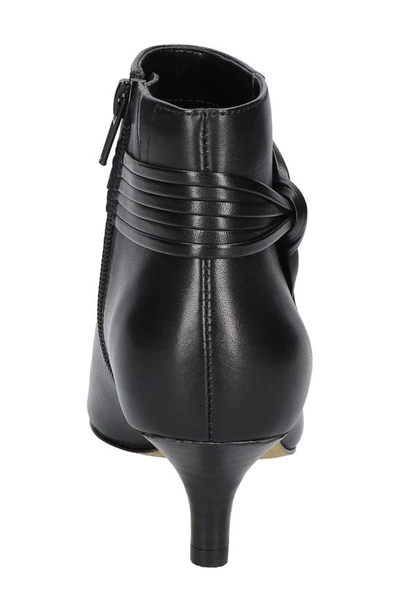 Bella Vita Jani Pointed Toe Bootie In Black Leather