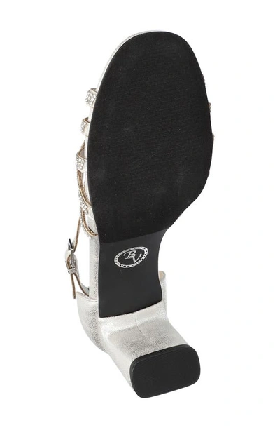 Bella Vita Aliette Womens Rhinestone Pumps In Silver Metallic