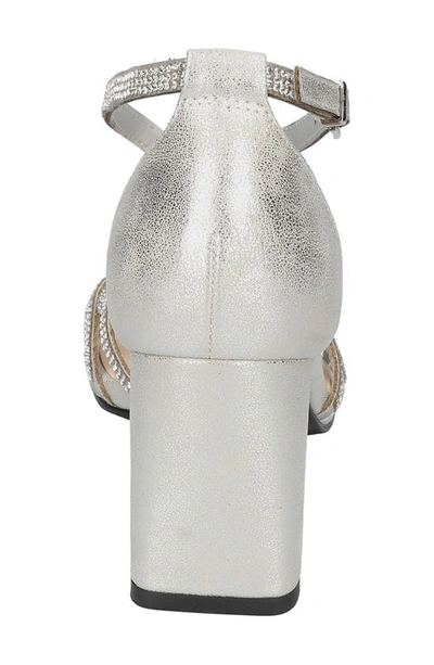 Bella Vita Aliette Womens Rhinestone Pumps In Silver Metallic