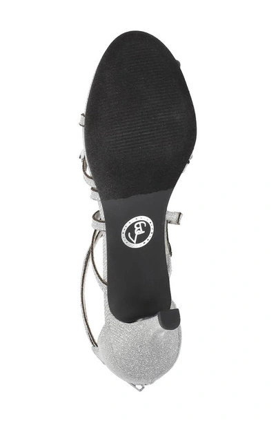 Bella Vita 512537 Womens Glitter Strappy Pumps In Silver Glitter