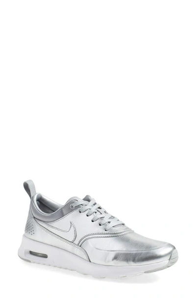 Shop Nike Air Max Thea Sneaker In Silver Metallic
