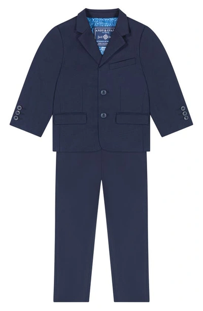 Andy & Evan Baby Boy's Basics Twill 2-piece Suit In Navy