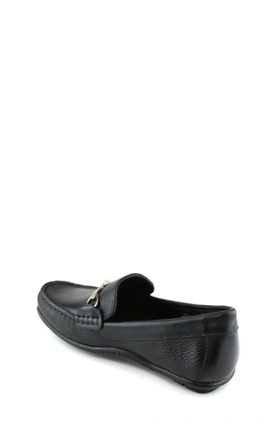 Marc Joseph New York Kids' Edgewood Road Bit Loafer In Black Grainy