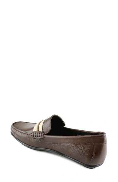 Shop Marc Joseph New York Kids' Kingston Street Loafer In Brown Grainy