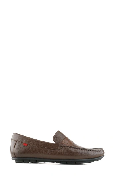 Shop Marc Joseph New York Kids' Times Square Loafer In Brown Grainy