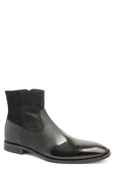 Shop Bruno Magli Armando Boot In Black Suede/ Patent