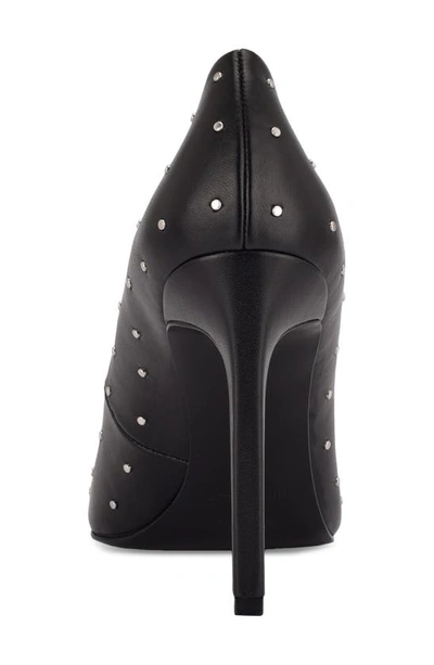 Shop Nine West Tatiana Studded Pointed Toe Stiletto Pump (women)y In Black