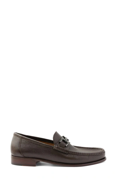 Shop Bruno Magli Trieste Bit Loafer In Dark Brown Cervo