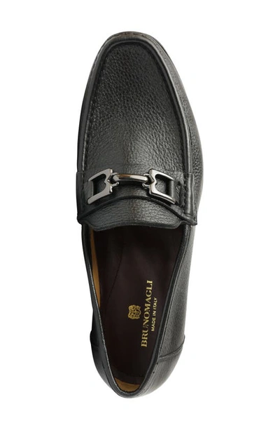 Bruno Magli Men's Trieste Horse-bit Leather Loafers In Black Cervo