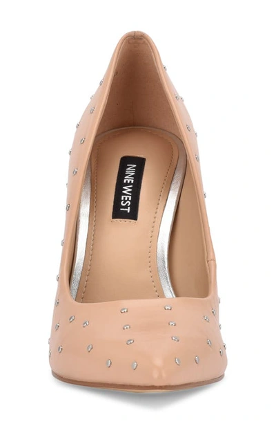 Shop Nine West Tenry Pointed Toe Pump In Light Natural
