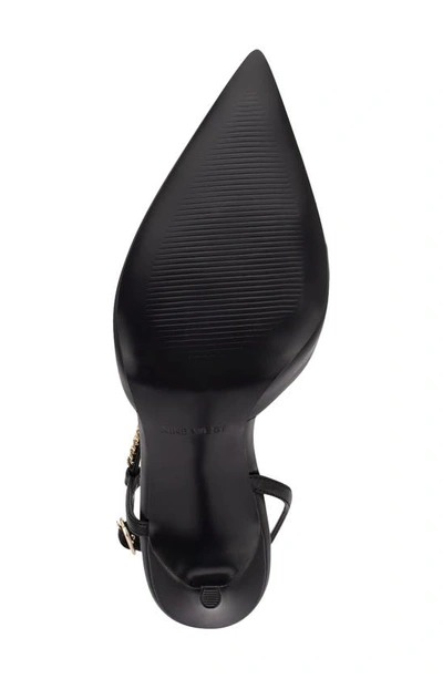 Shop Nine West Finest Slingback Pointed Toe Pump In Black