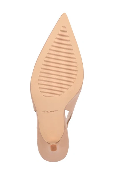 Shop Nine West Ciser Slingback Pump In Light Natural