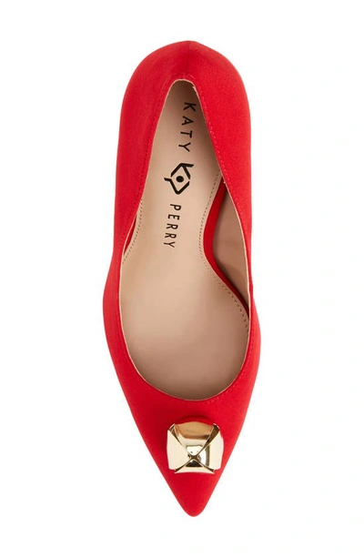 Shop Katy Perry The Dellilah Jingle Pointed Toe Pump In Light Red