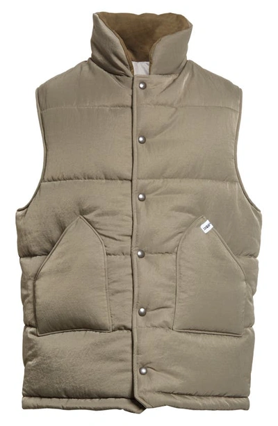 Shop Mackintosh Osaka Puffer Down Vest In Army