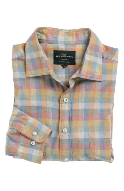 Shop Rodd & Gunn Outram Glen Check Cotton Button-up Shirt In Pastel