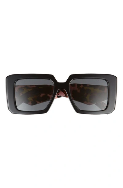 Shop Prada 51mm Square Sunglasses In Black