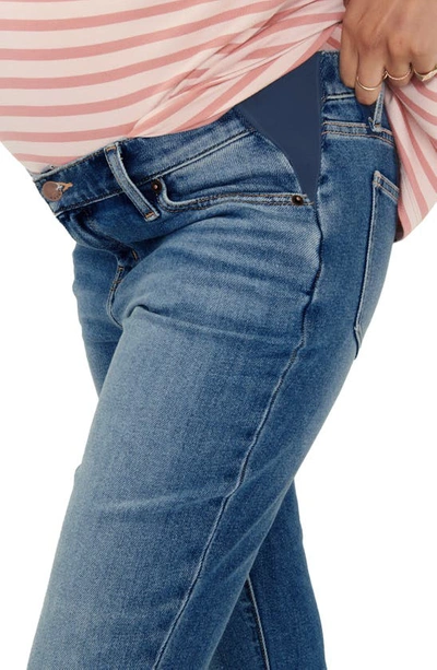 Hatch The Crop Maternity Jeans In Indigo