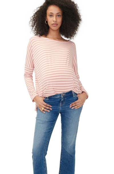 Hatch The Crop Maternity Jeans In Indigo