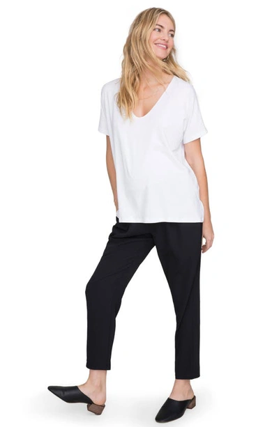 Hatch The Perfect Vee Maternity T-shirt In White