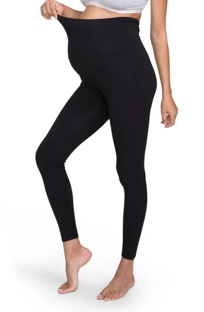 Shop Hatch The Ultrasoft Over The Bump Maternity Leggings In Black