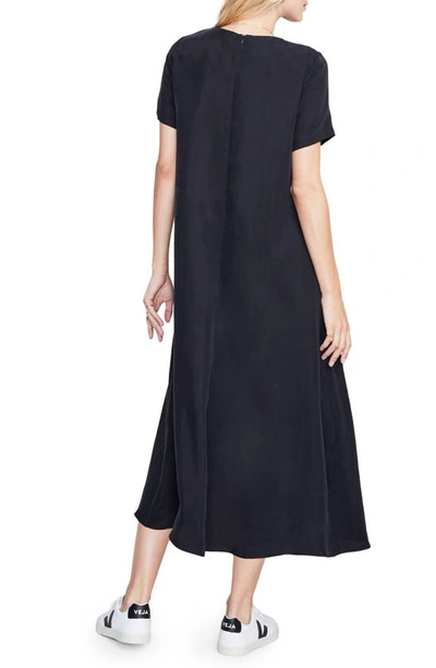 Hatch The James Maternity Midi Dress In Black Knit