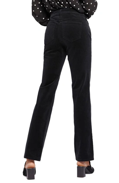 Nydj Marilyn Corduroy Straight Leg Pants In Black