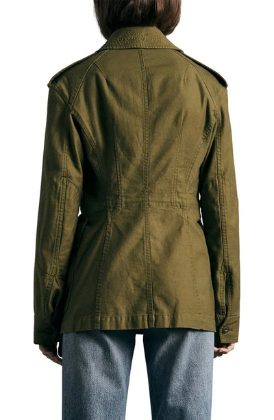 Shop Rag & Bone Icons Lorenz Cotton Military Jacket In Army Green