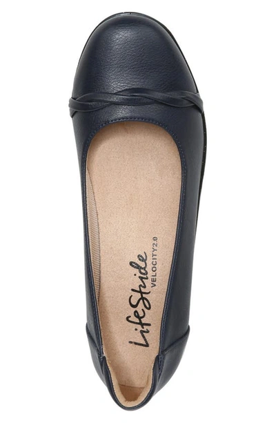 Lifestride Impact Wedge Flat In Navy