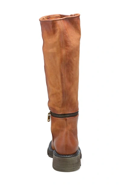 Shop As98 Larrie Lug Sole Knee High Boot In Whiskey